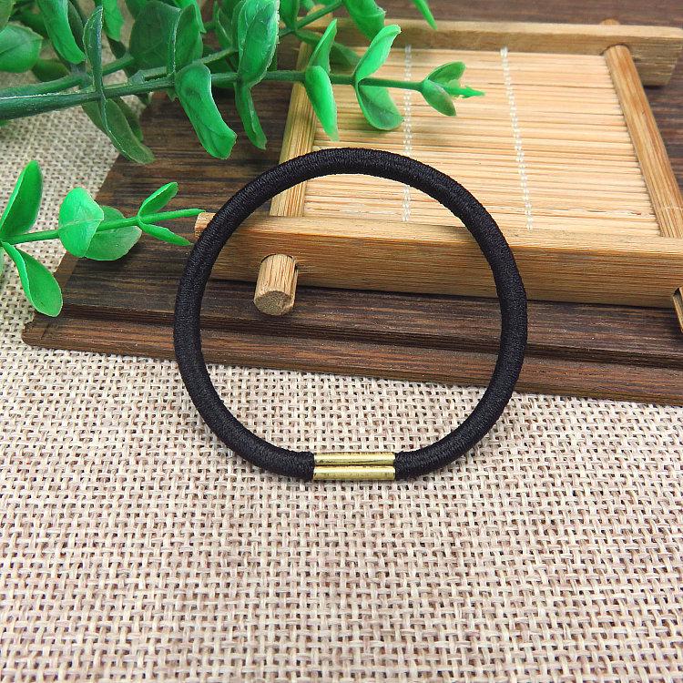 Korean Style High Elastic Tie-up Hair Bun Iron Buckle Black Hair Band DIY Head Rope Hair Accessory
Korean Style High Elastic Tie-up Hair Bun Iron Buckle Black Hair Band DIY Head Rope Hair Accessory