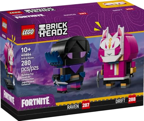 LEGO Fortnite BrickHeadz Фігурка Дріфт і Ворон 40884
LEGO Fortnite BrickHeadz Фігурка Дріфт і Ворон 40884