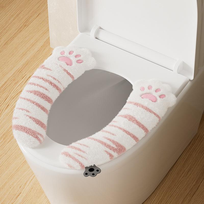Toilet seat cushion household paste type winter warm plush thickened four-season universal toilet cover
Toilet seat cushion household paste type winter warm plush thickened four-season universal toilet cover