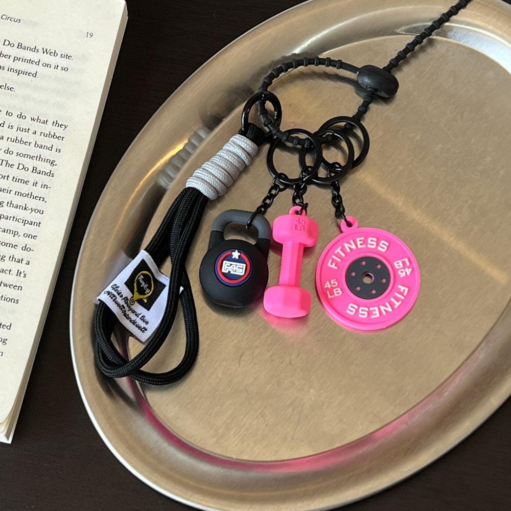 Брелок для ключей Gym Lover с весовой пластиной, мини-гантелью, подвеской из нейлоновой веревки, ювелирными аксессуарами Style 02
Брелок для ключей Gym Lover с весовой пластиной, мини-гантелью, подвеской из нейлоновой веревки, ювелирными аксессуарами Style 02