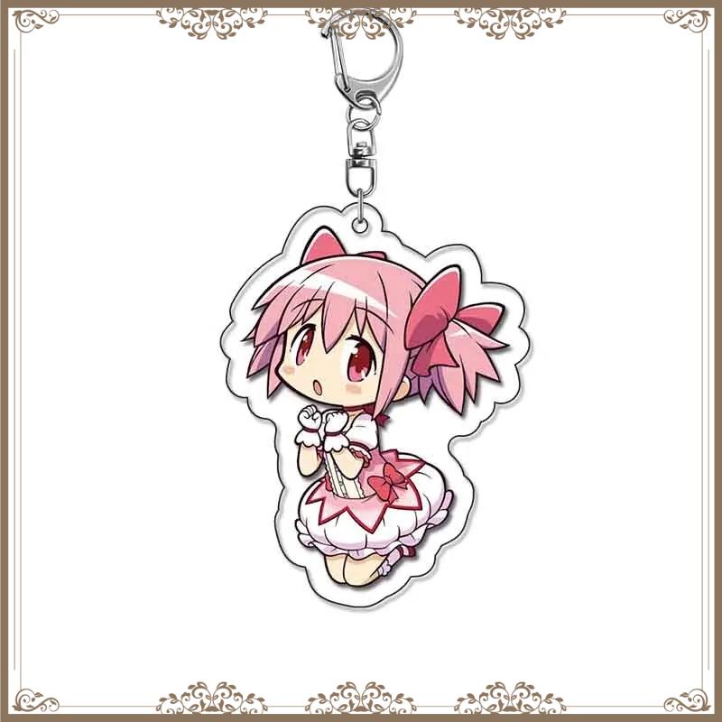 Puella Magi Anime Keychain Bag Tag Cartoon Madoka Magica Kaname Akemi Homura Decorative Baji Keyring Trendy Gift
Puella Magi Anime Keychain Bag Tag Cartoon Madoka Magica Kaname Akemi Homura Decorative Baji Keyring Trendy Gift