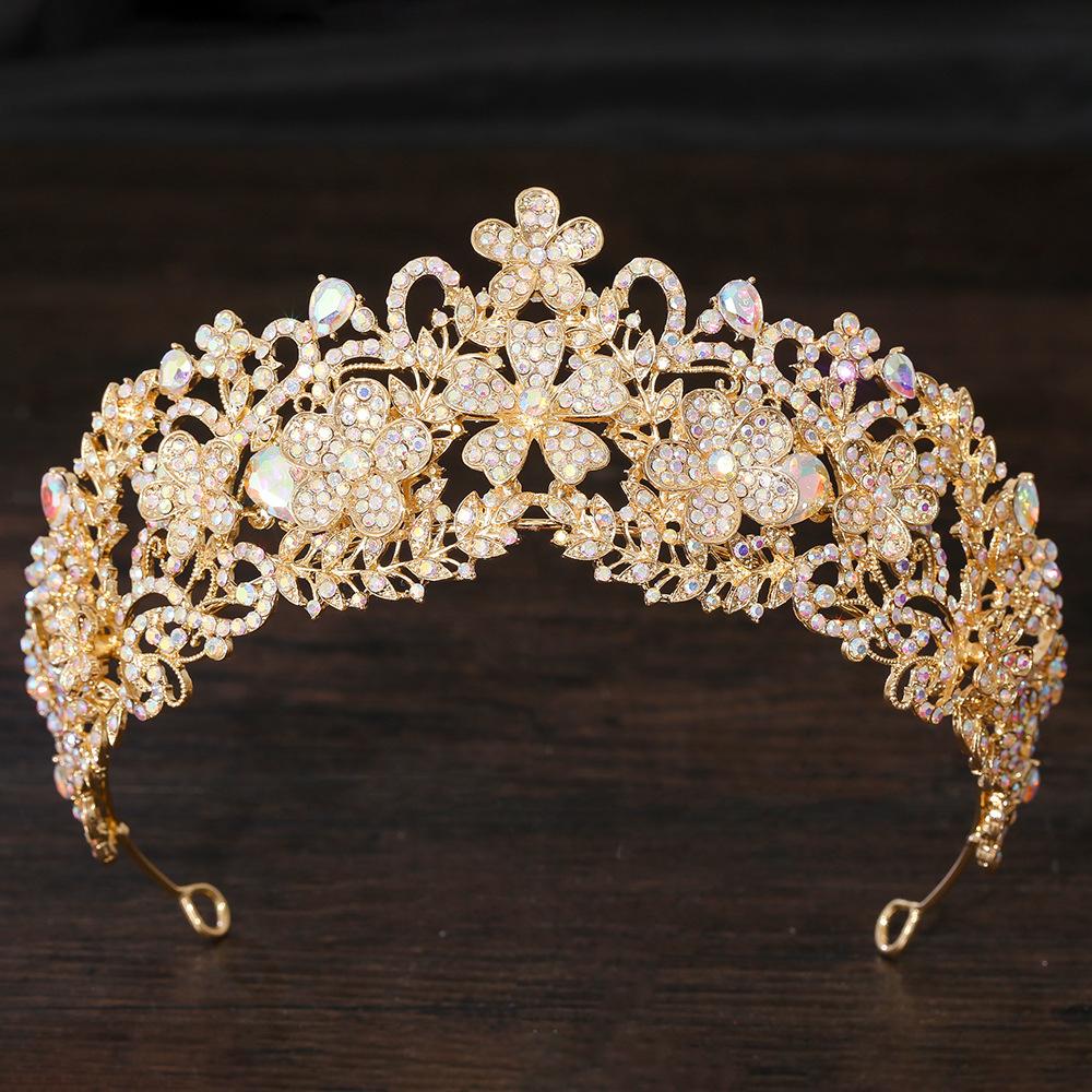 DIEZI Elegant Luxury Queen Princess Green Red AB Crystal Flower Tiara Women Wedding Party Baroque Crown Hair Dress Accessories
DIEZI Elegant Luxury Queen Princess Green Red AB Crystal Flower Tiara Women Wedding Party Baroque Crown Hair Dress Accessories