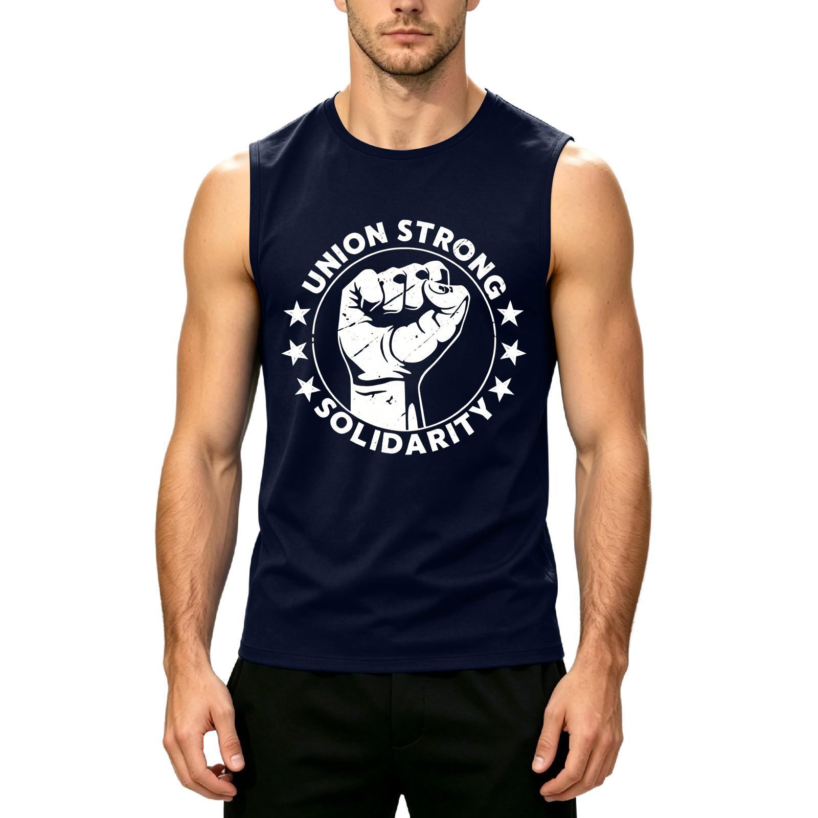 Men s Sleeveless Crew Neck Tank Top with Strong Solidarity Graphic Print Casual Relaxed Fit Shirt for Daily Wear XXXXL Темно-синій
Men s Sleeveless Crew Neck Tank Top with Strong Solidarity Graphic Print Casual Relaxed Fit Shirt for Daily Wear XXXXL Темно-синій