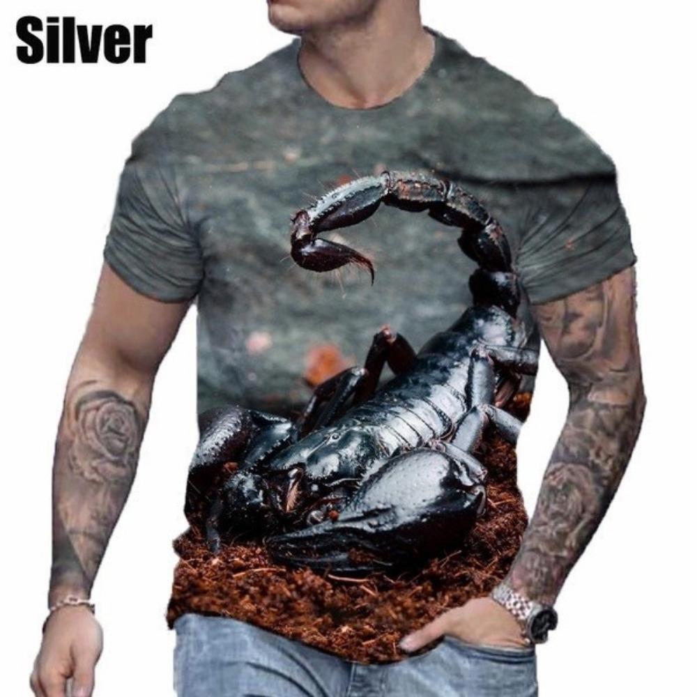 Футболка с коротким рукавом с 3D рисунком скорпиона, мужская повседневная футболка 6XL
Футболка с коротким рукавом с 3D рисунком скорпиона, мужская повседневная футболка 6XL