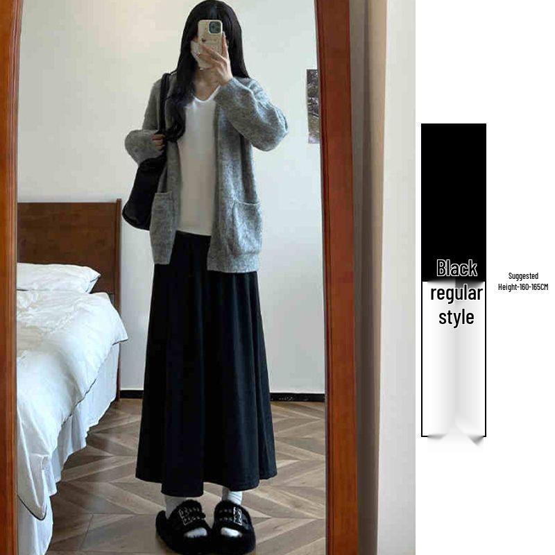 Women s Casual A-Line Drape Skirt - Autumn/Winter Loose Fit, Mid-Length, Slimming, Velvet-Lined, Umbrella Style Medium
Women s Casual A-Line Drape Skirt - Autumn/Winter Loose Fit, Mid-Length, Slimming, Velvet-Lined, Umbrella Style Medium