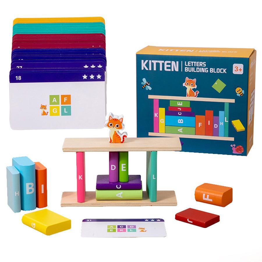Kitten Alphabet Building Blocks Toy Set - Early Learning Of Letters And Spatial Skills For Toddlers Christmas Gift
Kitten Alphabet Building Blocks Toy Set - Early Learning Of Letters And Spatial Skills For Toddlers Christmas Gift