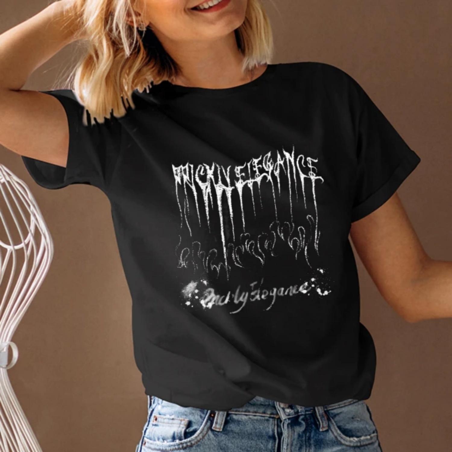 Women s T-Shirt Short Sleeve Round Neck Y2K Graphic Tee Streetwear Trendy 2023 Fast Ship S чёрный
Women s T-Shirt Short Sleeve Round Neck Y2K Graphic Tee Streetwear Trendy 2023 Fast Ship S чёрный