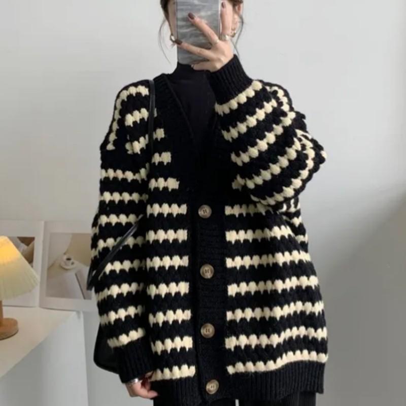 DIMANAF 2024 зима осень женщины плюс размер вязание свитера мода оверсайз повседневный свободный кардиган черный One Size чёрный
DIMANAF 2024 зима осень женщины плюс размер вязание свитера мода оверсайз повседневный свободный кардиган черный One Size чёрный