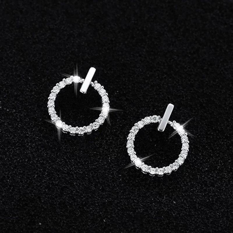 S925 Silver Needle Minimalist Mini Circle Diamond Earrings for Women рожевий колір золота
S925 Silver Needle Minimalist Mini Circle Diamond Earrings for Women рожевий колір золота