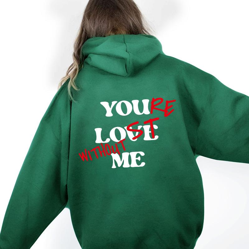 Осенне-зимний свитер с принтом алфавита You Love Me, с капюшоном и рукавами из флиса для женщин 5XL
Осенне-зимний свитер с принтом алфавита You Love Me, с капюшоном и рукавами из флиса для женщин 5XL