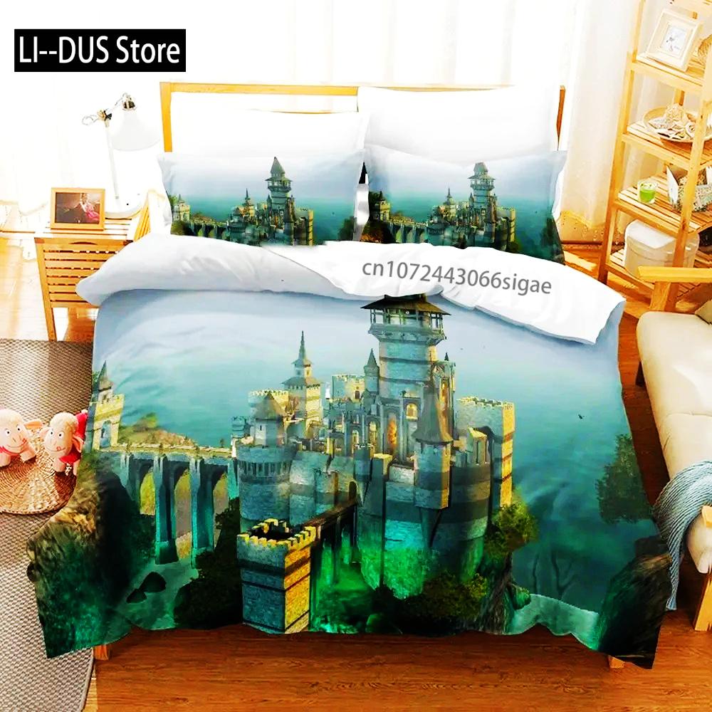 Комплект постельного белья Science Fiction Enchanted Castle для мальчиков и девочек, двуспальный пододеяльник, наволочка для кровати для мальчиков и взрослых, домашний текстиль 135x200cm
Комплект постельного белья Science Fiction Enchanted Castle для мальчиков и девочек, двуспальный пододеяльник, наволочка для кровати для мальчиков и взрослых, домашний текстиль 135x200cm