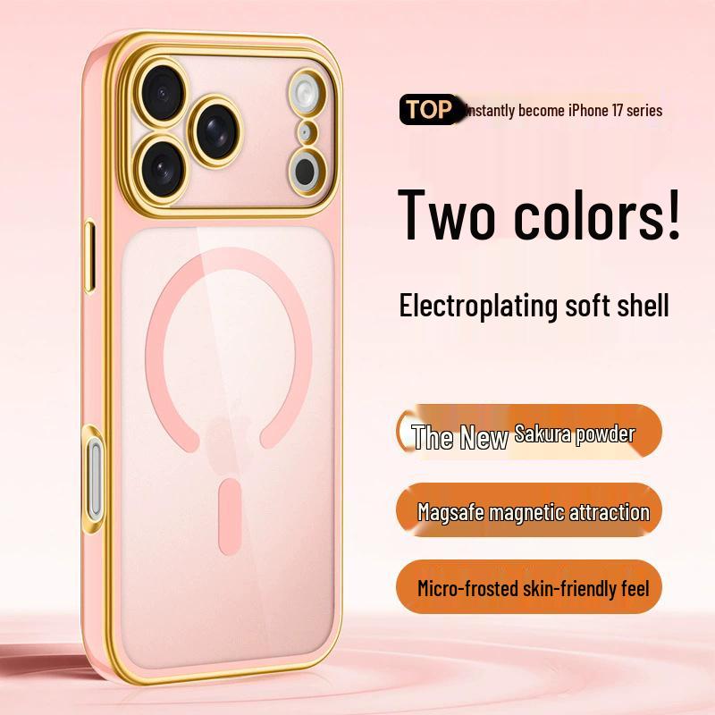 iPhone 17 Pro Max Case: Two-Color Electroplated, Magnetic, Transforms into All-Inclusive Transparent Protective Shell iPhone 14 рожевий
iPhone 17 Pro Max Case: Two-Color Electroplated, Magnetic, Transforms into All-Inclusive Transparent Protective Shell iPhone 14 рожевий