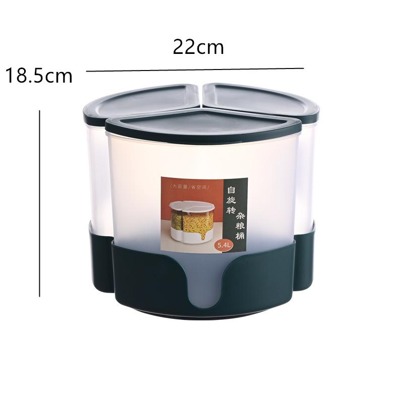 5.4L кухонный герметичный рисовый контейнер для хранения зерна дозатор хлопьев вращающаяся бутылка для сухих продуктов влагонепроницаемый контейнер синий
5.4L кухонный герметичный рисовый контейнер для хранения зерна дозатор хлопьев вращающаяся бутылка для сухих продуктов влагонепроницаемый контейнер синий