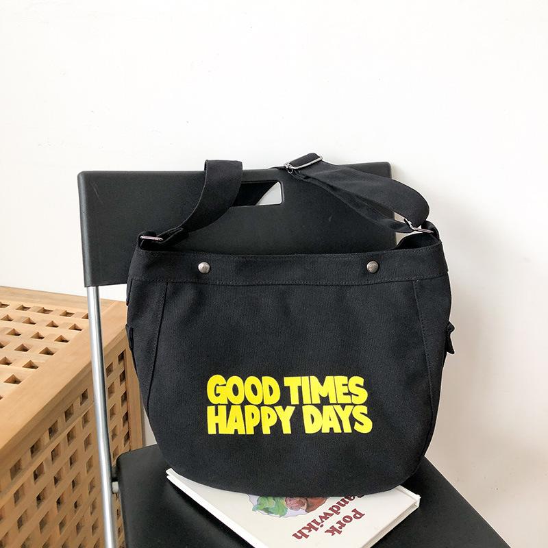 Canvas Bag Women S Shoulder Bag Japanese Ins Harajuku Fashion Simple Printed Letters Large-Capacity Girl Student Messenger Bag
Canvas Bag Women S Shoulder Bag Japanese Ins Harajuku Fashion Simple Printed Letters Large-Capacity Girl Student Messenger Bag