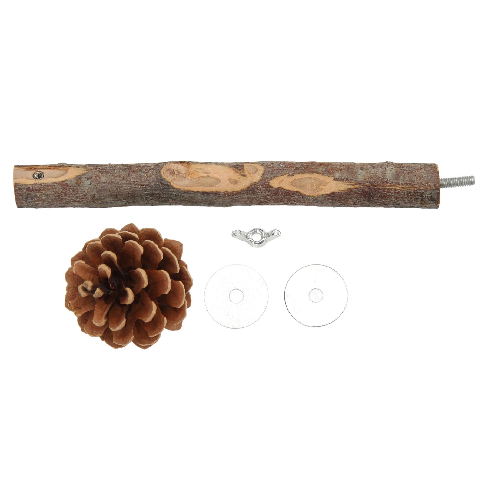 Natural Perch Bird Stand Pole Chewable Applewood Bird Perch Cage Accessories with Pine Cone for S
Natural Perch Bird Stand Pole Chewable Applewood Bird Perch Cage Accessories with Pine Cone for S