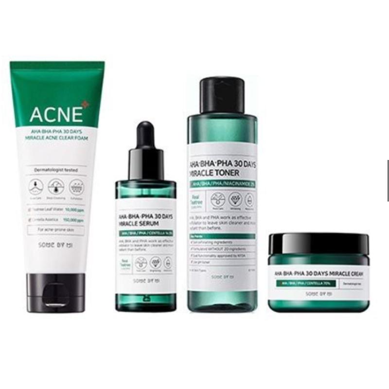 SOME BY MI AHA.BHA.PHA 30-дневный чудо-тоник 150 мл | Прозрачная пенка Miracle Acne 100 мл | Чудо-крем 60г| Чудо-сыворотка 50мл
SOME BY MI AHA.BHA.PHA 30-дневный чудо-тоник 150 мл | Прозрачная пенка Miracle Acne 100 мл | Чудо-крем 60г| Чудо-сыворотка 50мл