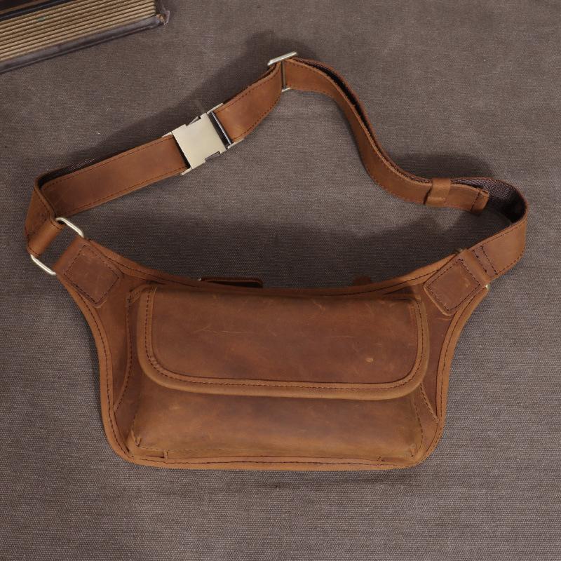 Men s Sports Waist Bag, Multifunctional Outdoor Cowhide Leather Crossbody Bag, Cycling Crazy Horse Leather Chest Bag, Mobile Phone Bag коричневий
Men s Sports Waist Bag, Multifunctional Outdoor Cowhide Leather Crossbody Bag, Cycling Crazy Horse Leather Chest Bag, Mobile Phone Bag коричневий