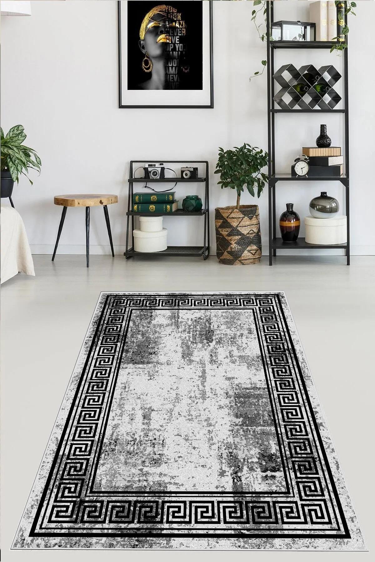 YTRHOME Home Modern E1000-2 Нескользящая точечная основа с цифровой печатью нового поколения, ковер для гостиной, кухни, прихожей и напольный коврик 50 x 80 серый/чёрный
YTRHOME Home Modern E1000-2 Нескользящая точечная основа с цифровой печатью нового поколения, ковер для гостиной, кухни, прихожей и напольный коврик 50 x 80 серый/чёрный