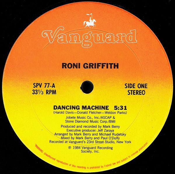 12inch Record RONI GRIFFITH - Dancing Machine SPV77 Vanguard 1984 Canada Dance & Electronica Used
12inch Record RONI GRIFFITH - Dancing Machine SPV77 Vanguard 1984 Canada Dance & Electronica Used