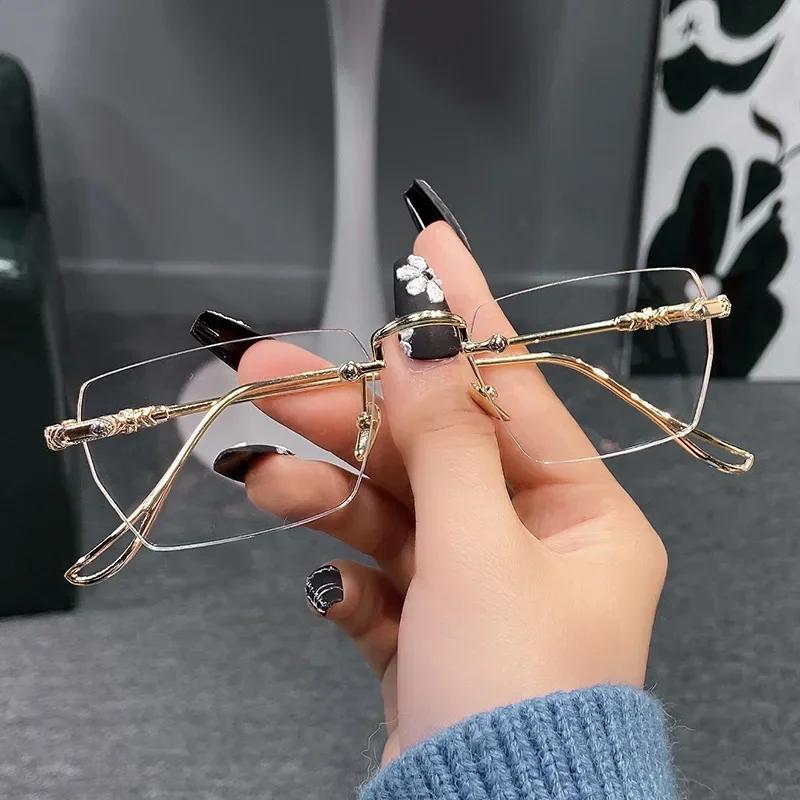 Men S Frameless Myopia Glasses Ultra Light Anti Blue Light Finished Eyewear Metal Frame Near Sight Eyeglasses Diopter 0 To -4.0 -4.0
Men S Frameless Myopia Glasses Ultra Light Anti Blue Light Finished Eyewear Metal Frame Near Sight Eyeglasses Diopter 0 To -4.0 -4.0