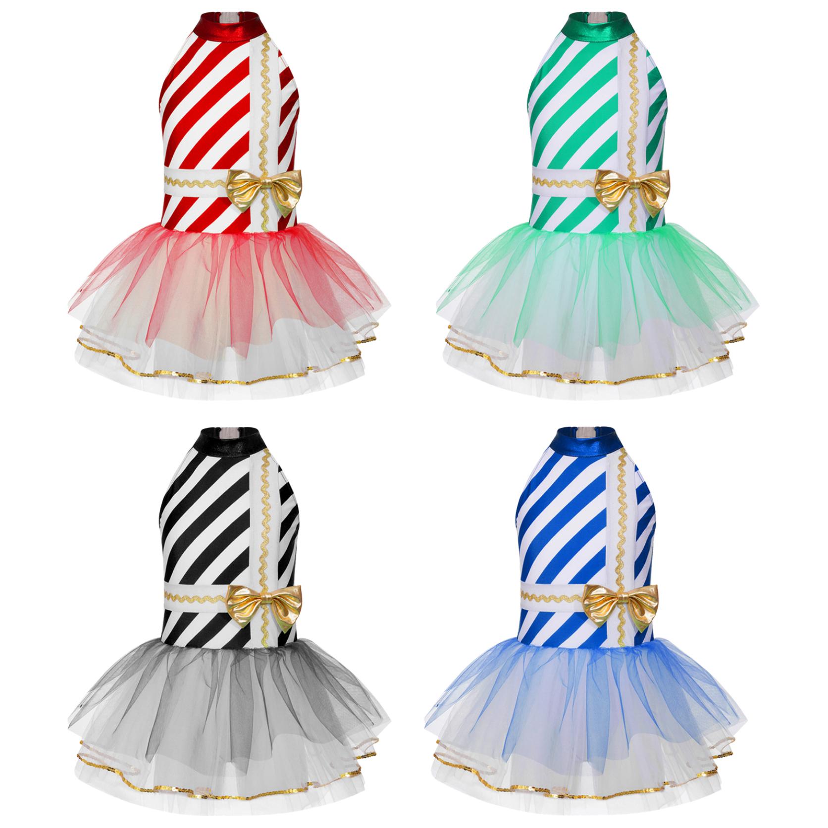 Girls Christmas Holiday Party Candy Cane Striped Sequins Ballet Tutu Dance Dress Kids Xmas Cosplay Stage Performance Costume
Girls Christmas Holiday Party Candy Cane Striped Sequins Ballet Tutu Dance Dress Kids Xmas Cosplay Stage Performance Costume