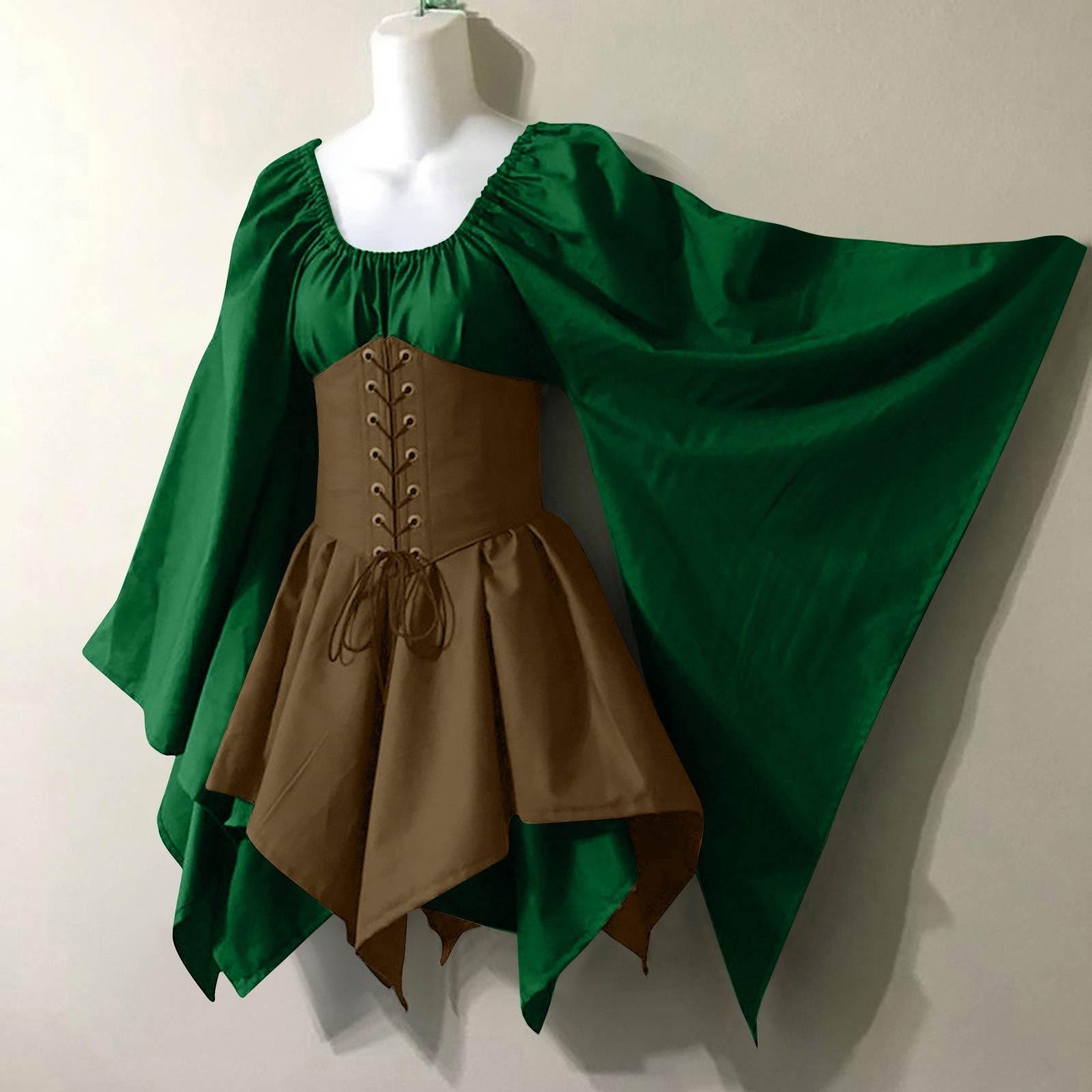 Женское модное винтажное платье с длинным рукавом, вечернее вечернее вечернее платье для косплея M зелёный
Женское модное винтажное платье с длинным рукавом, вечернее вечернее вечернее платье для косплея M зелёный