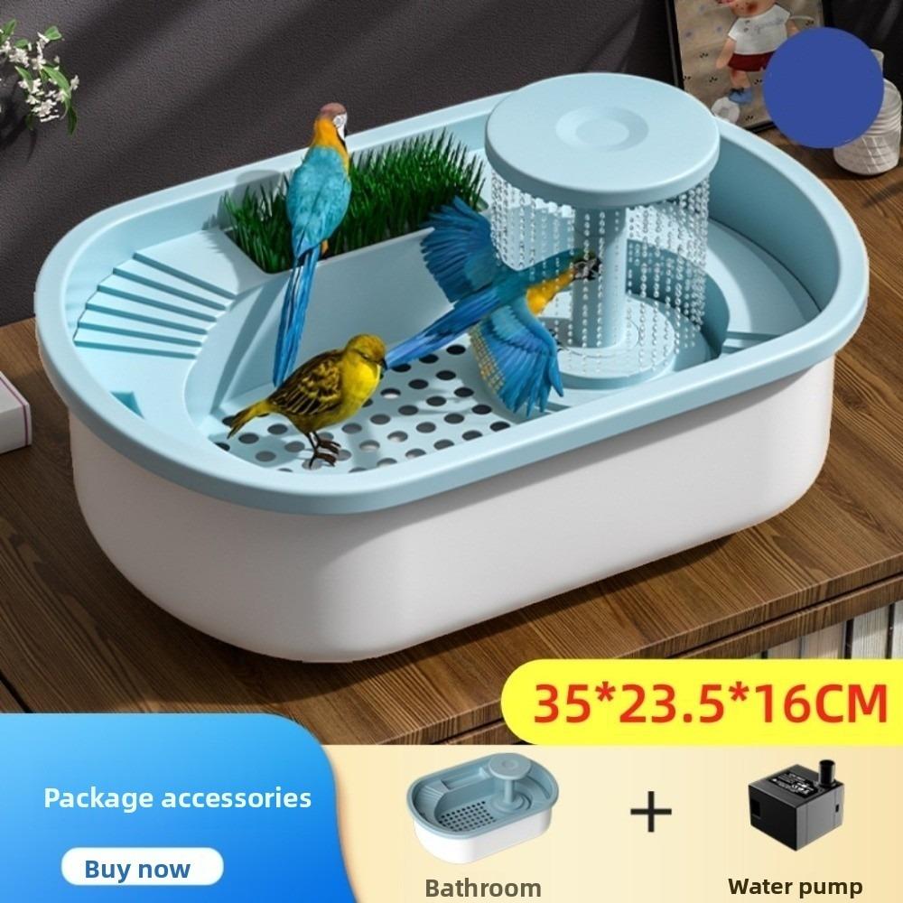 Large Bathtub Bird Bathroom Electric Birdcage Box New Parrot Bathroom Household синій
Large Bathtub Bird Bathroom Electric Birdcage Box New Parrot Bathroom Household синій