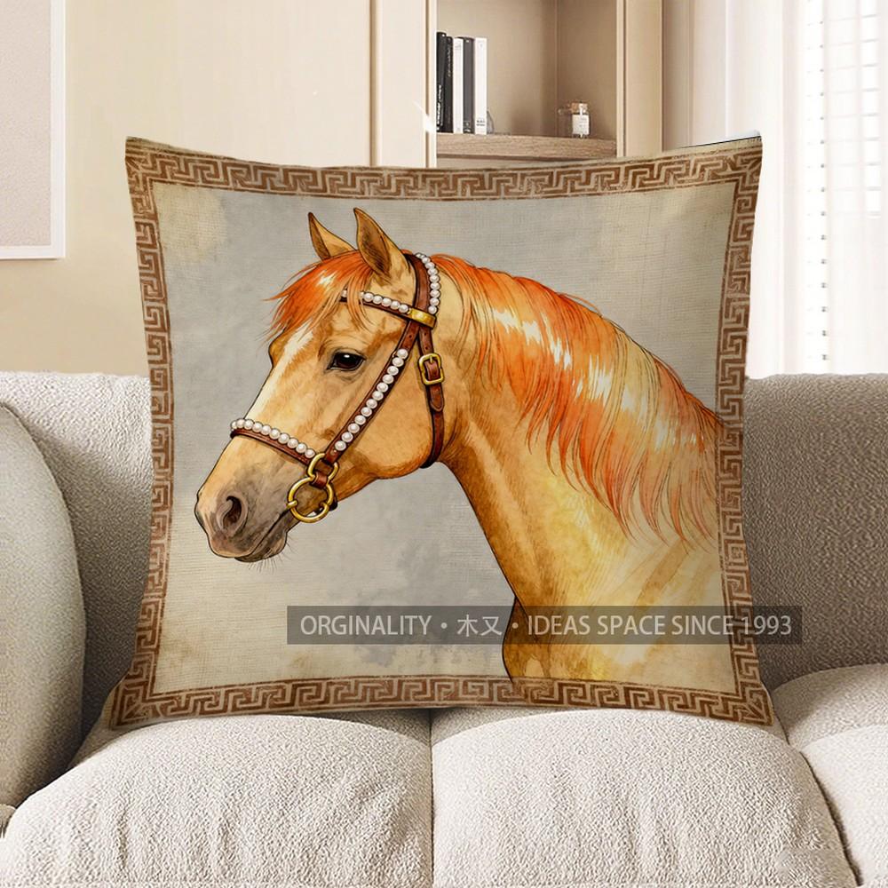2D Stylish Horse Portrait Pillow For Home Decor Pattern Cushion Cover Suitable For Sofa Bedroom Car Pillow Cover 40x40cm
2D Stylish Horse Portrait Pillow For Home Decor Pattern Cushion Cover Suitable For Sofa Bedroom Car Pillow Cover 40x40cm