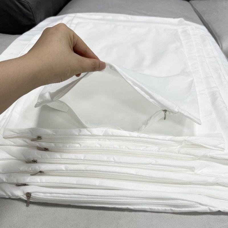 Cotton Double-Layer Down Pillow Cover with Inner Liner
Cotton Double-Layer Down Pillow Cover with Inner Liner