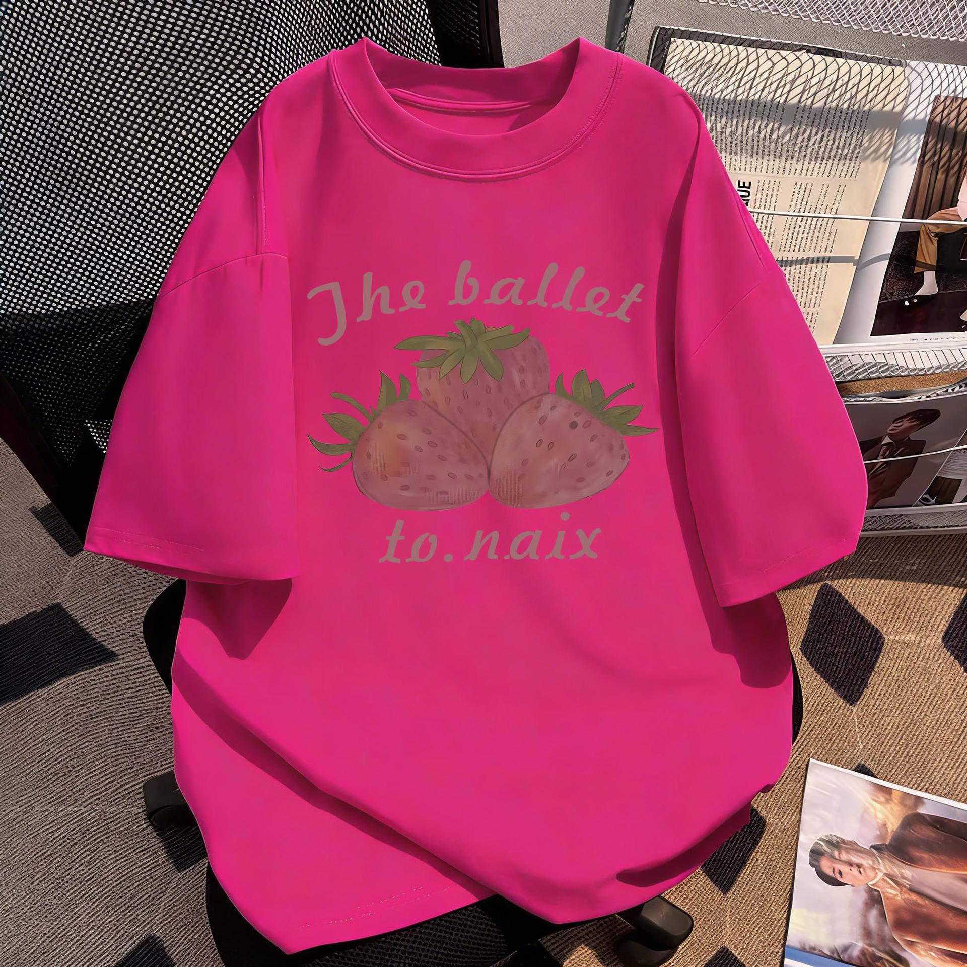 Plus Size Women s Strawberry Pure Cotton Loose Fit Short Sleeve T-shirt - 2026 Summer Korean Style Design Small рожевий червоний колір
Plus Size Women s Strawberry Pure Cotton Loose Fit Short Sleeve T-shirt - 2026 Summer Korean Style Design Small рожевий червоний колір