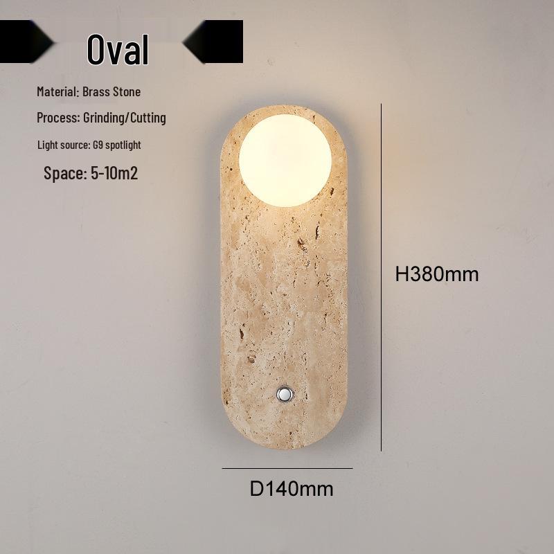 Wabi-Sabi Yellow Travertine Wall Lamp: Nordic Cream Style for Bedroom or Living Room Warm Light
Wabi-Sabi Yellow Travertine Wall Lamp: Nordic Cream Style for Bedroom or Living Room Warm Light