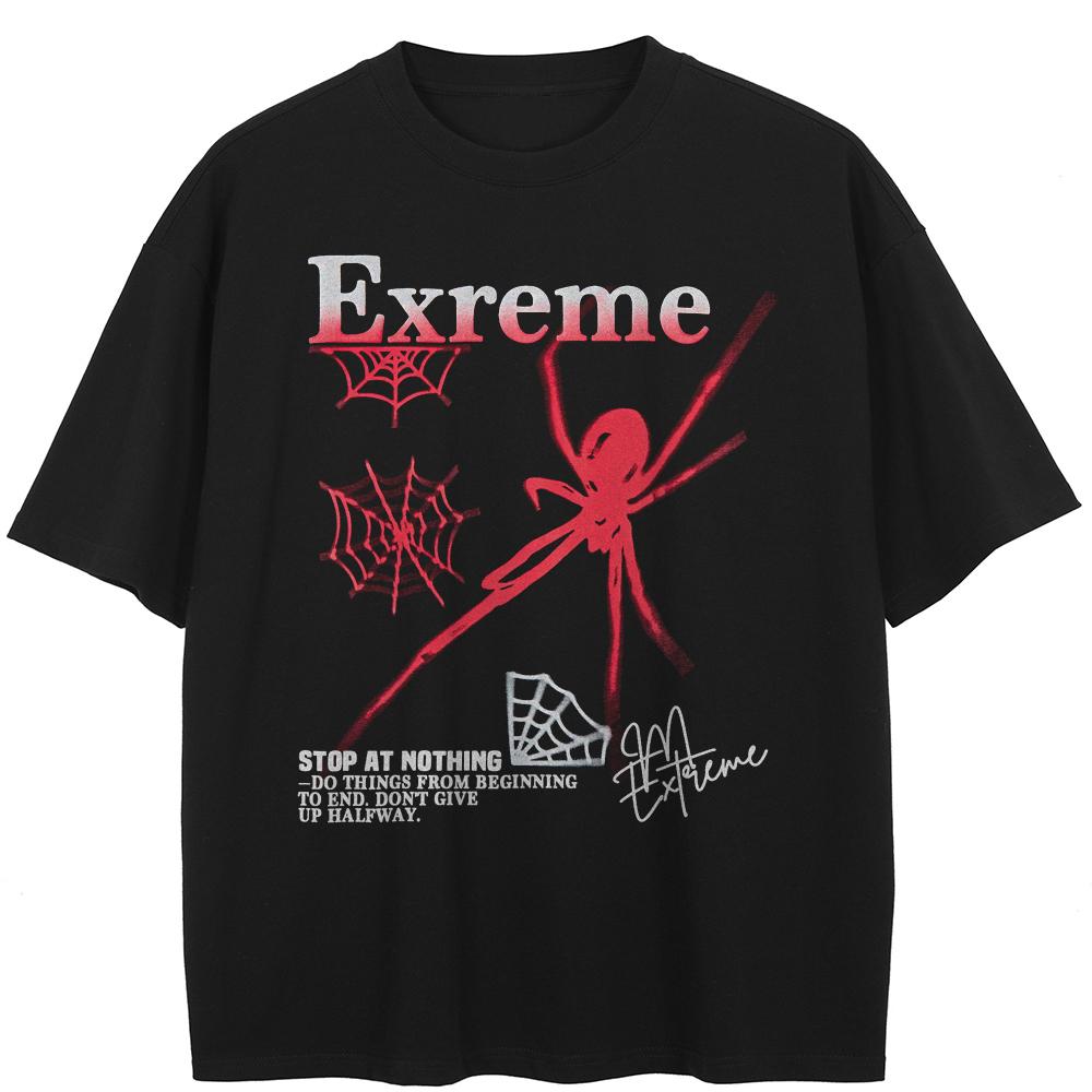 Футболка с принтом паука в уличном стиле, черная футболка из хлопка, топы унисекс, футболки, свободные футболки с короткими рукавами XXL чёрный
Футболка с принтом паука в уличном стиле, черная футболка из хлопка, топы унисекс, футболки, свободные футболки с короткими рукавами XXL чёрный