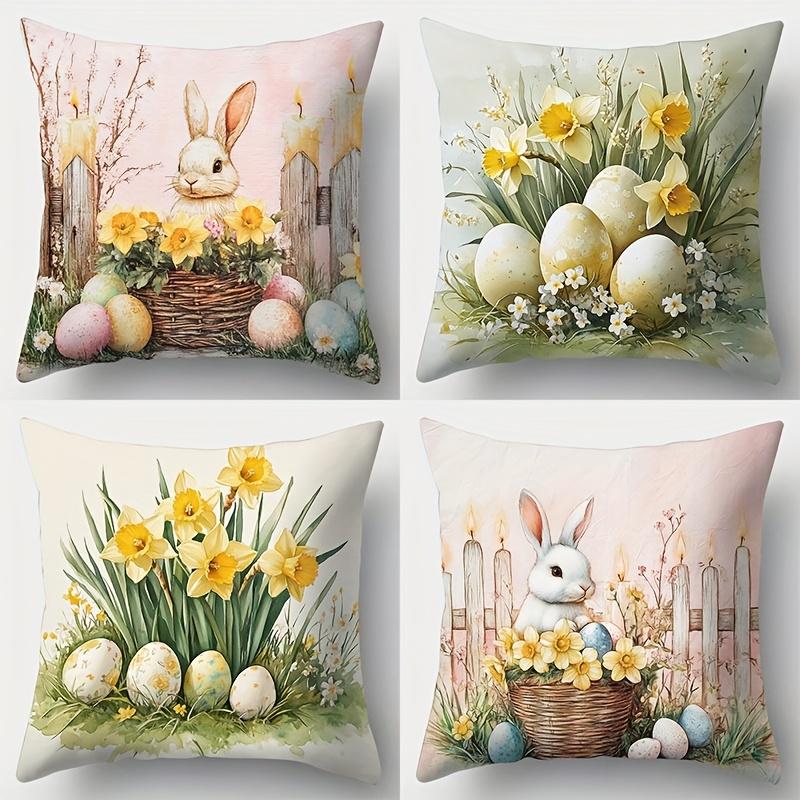 1 Set Of 4 New Pillow Covers Set Easter Pattern Modern Style Warm And Cozy Beautiful And Practical 35x35cm 4pcs
1 Set Of 4 New Pillow Covers Set Easter Pattern Modern Style Warm And Cozy Beautiful And Practical 35x35cm 4pcs