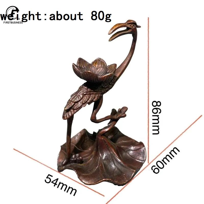 Antique Copper Frog crane lotus Statue Office Ornaments Chinese Traditional Indoor Incense Burner Home Decors Crafts Accessories
Antique Copper Frog crane lotus Statue Office Ornaments Chinese Traditional Indoor Incense Burner Home Decors Crafts Accessories