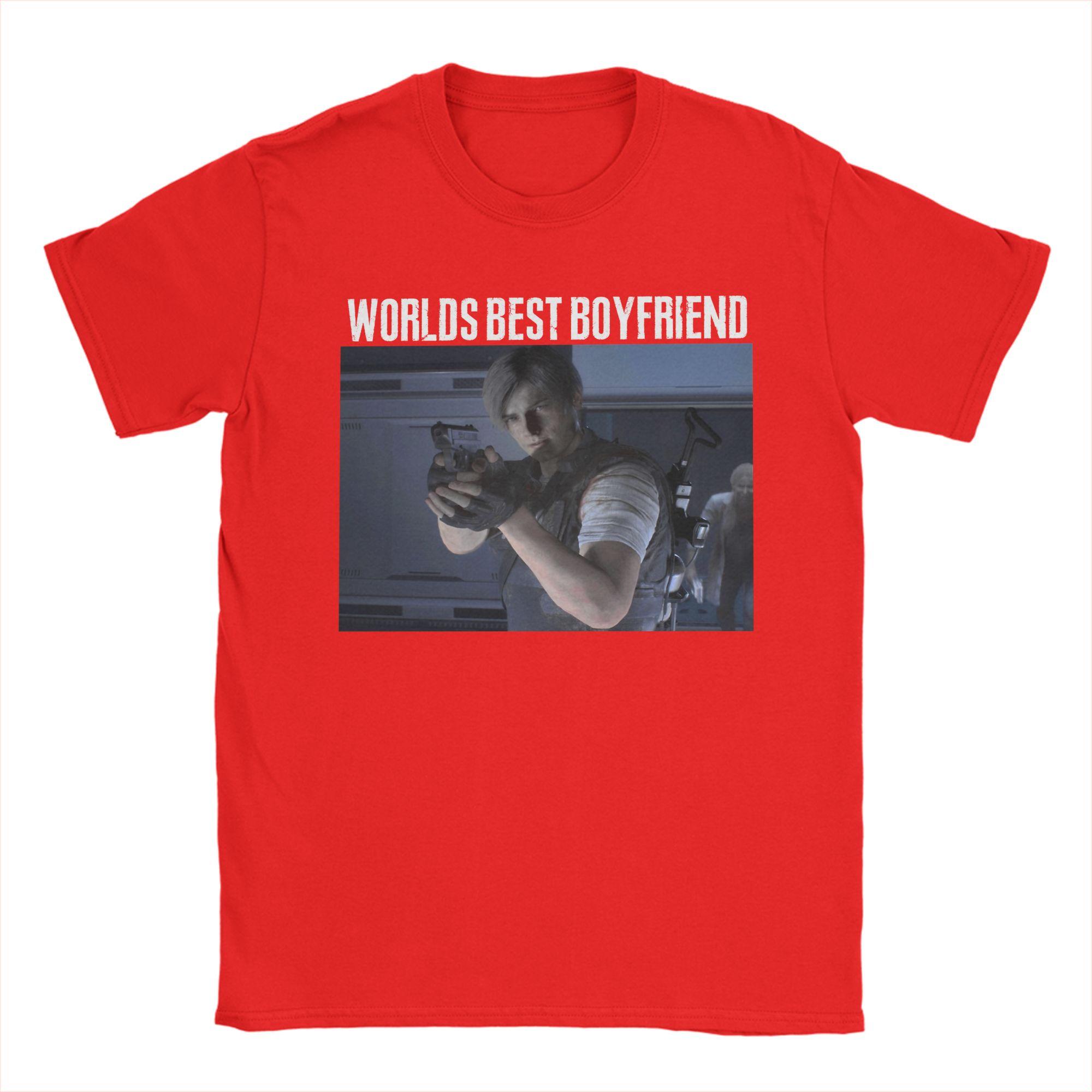 Worlds Best Boyfriend Leon Mens T Shirt Residents Evils Casual Tees Short Sleeve O Neck TShirts Pure Cotton Big Size Tops S
Worlds Best Boyfriend Leon Mens T Shirt Residents Evils Casual Tees Short Sleeve O Neck TShirts Pure Cotton Big Size Tops S