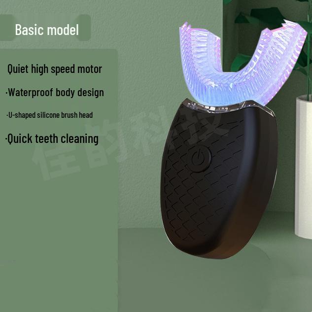 Automatic Washable U-Shaped Electric Toothbrush with Soft Silicone Bristles and Charging Timer
Automatic Washable U-Shaped Electric Toothbrush with Soft Silicone Bristles and Charging Timer