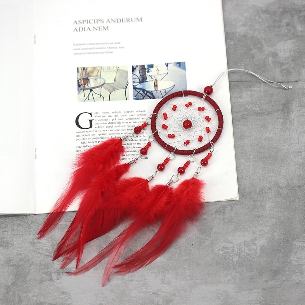 Red Feather Dream Catcher Pendant for Home and Car Décor - Cultural Symbolism and Vibrant Design
Red Feather Dream Catcher Pendant for Home and Car Décor - Cultural Symbolism and Vibrant Design