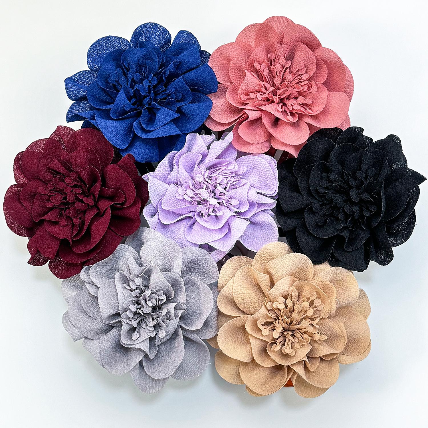 Fashion Chiffon Flower Hair Claw Clips Wedding Headdress For Bridal Bridesmaid Party Floral Hair Clips Women Girls Headwear
Fashion Chiffon Flower Hair Claw Clips Wedding Headdress For Bridal Bridesmaid Party Floral Hair Clips Women Girls Headwear