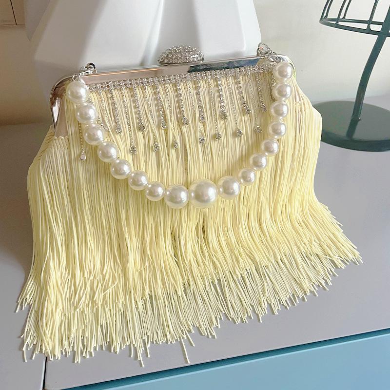 Fashionable Tassels Evening Bags Women s Elegant Handbag Single Shoulder Crossbody Bag Evening Wear Ladies Solid Color Bolsos светло-желтого
Fashionable Tassels Evening Bags Women s Elegant Handbag Single Shoulder Crossbody Bag Evening Wear Ladies Solid Color Bolsos светло-желтого