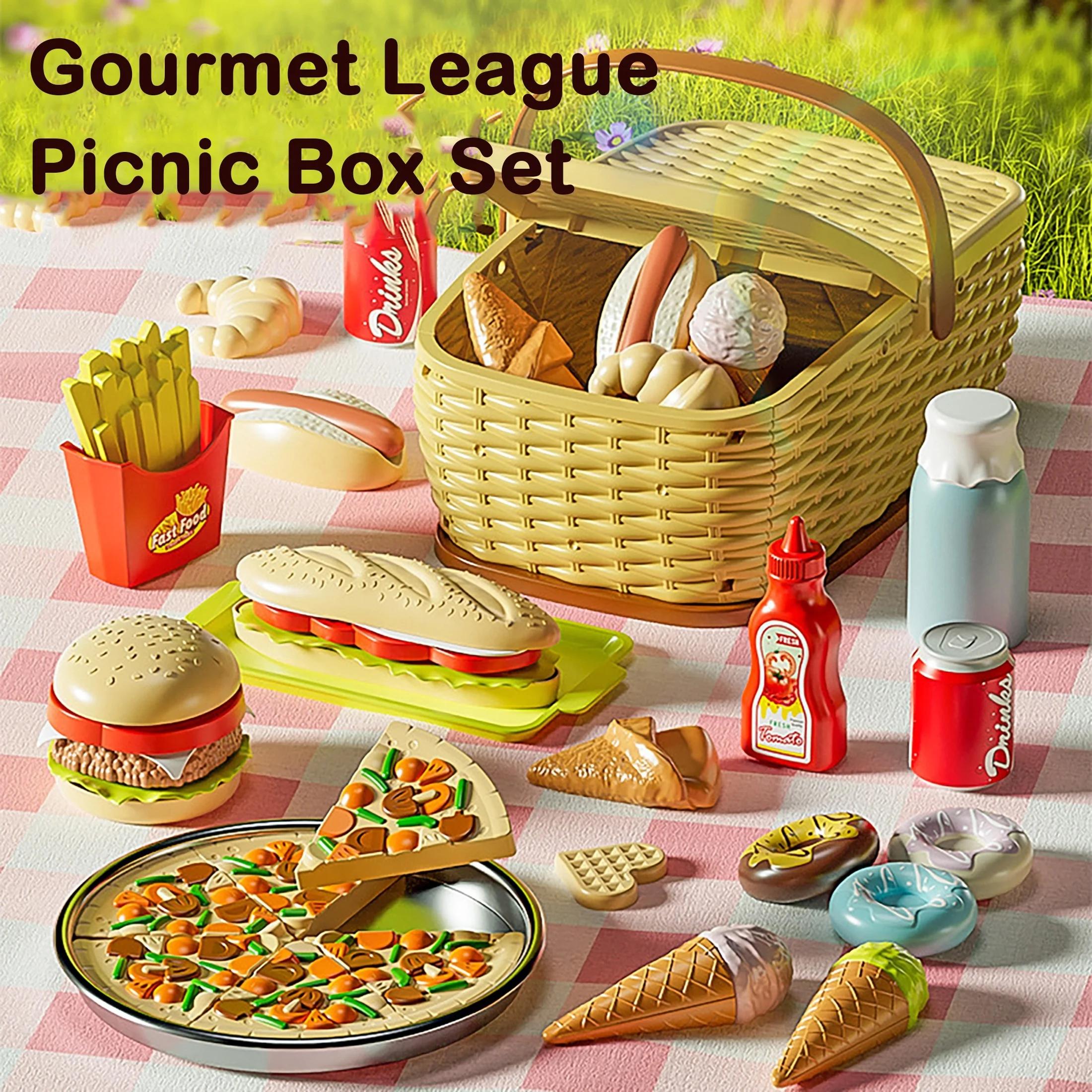 Pretend Play Simulation Kitchen Fruit Toy Cutting Play Food Drink Toy for Kids Camping Portable Picnic Basket Play House Toy Set
Pretend Play Simulation Kitchen Fruit Toy Cutting Play Food Drink Toy for Kids Camping Portable Picnic Basket Play House Toy Set