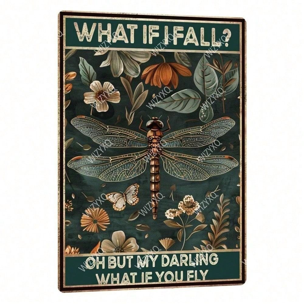 Vintage Metal Poster If I Fall Darling, Garage Wall Decor
Vintage Metal Poster If I Fall Darling, Garage Wall Decor