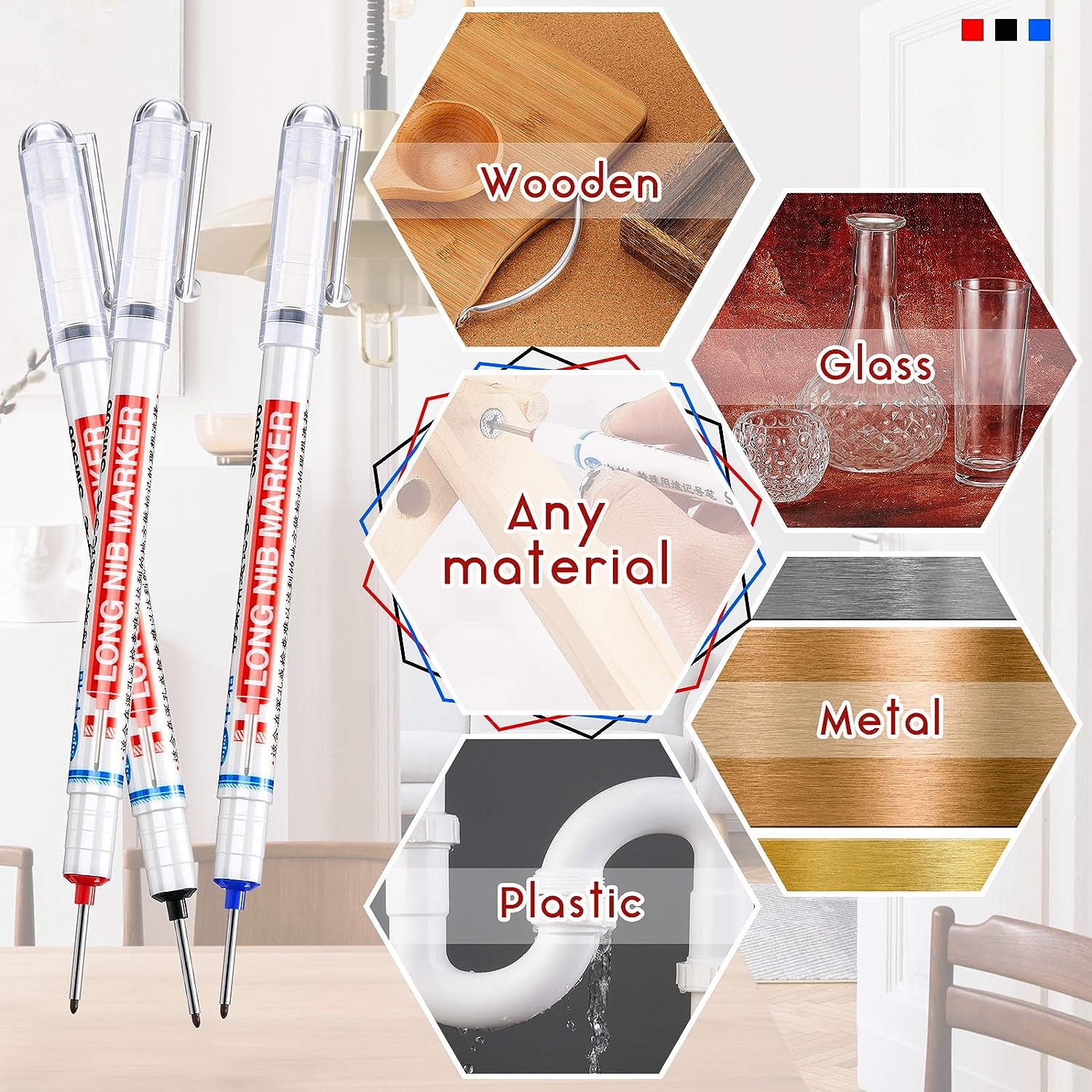 Маркер с длинным наконечником Маркер для деревообработки Удлинитель плитки Специальный маркер на масляной основе Рисование линии Маркер с наконечником для глубоких отверстий 
Маркер с длинным наконечником Маркер для деревообработки Удлинитель плитки Специальный маркер на масляной основе Рисование линии Маркер с наконечником для глубоких отверстий