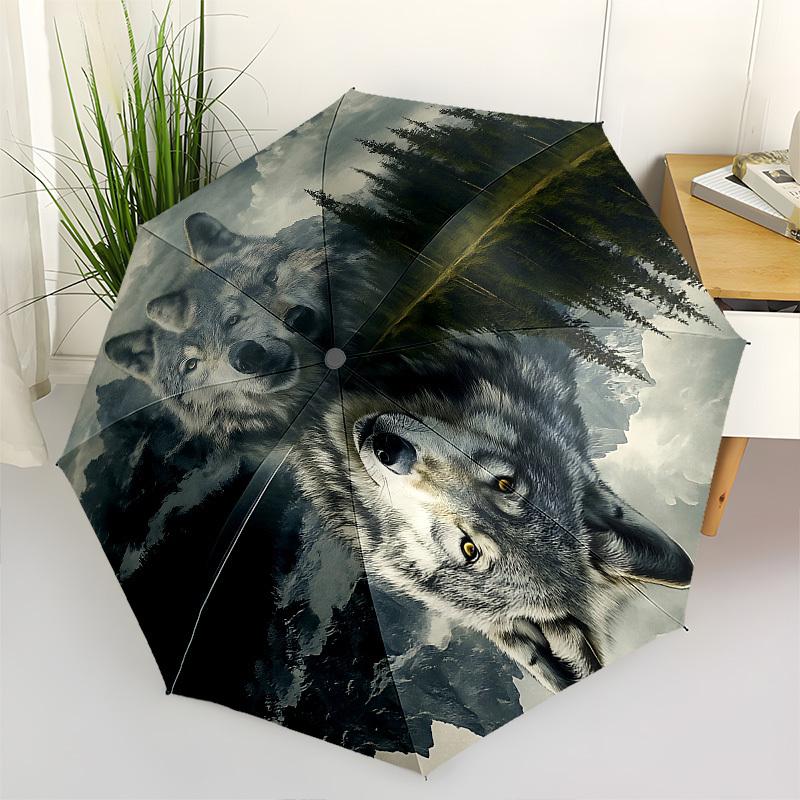 Wolf Reflection Themed Automatic Opening and Closing Umbrella, Brightly Colored 8-rib Portable Umbrella, Suitable for Men and Women, A Perfe
Wolf Reflection Themed Automatic Opening and Closing Umbrella, Brightly Colored 8-rib Portable Umbrella, Suitable for Men and Women, A Perfe