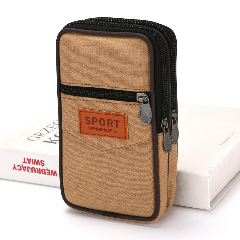 Canvas Casual Men Waist Pack Wallet Purse Double Layer Men Phone Bag Belt Pouch Horizontal Mobile Phone Pouch Outdoor Sports
Canvas Casual Men Waist Pack Wallet Purse Double Layer Men Phone Bag Belt Pouch Horizontal Mobile Phone Pouch Outdoor Sports