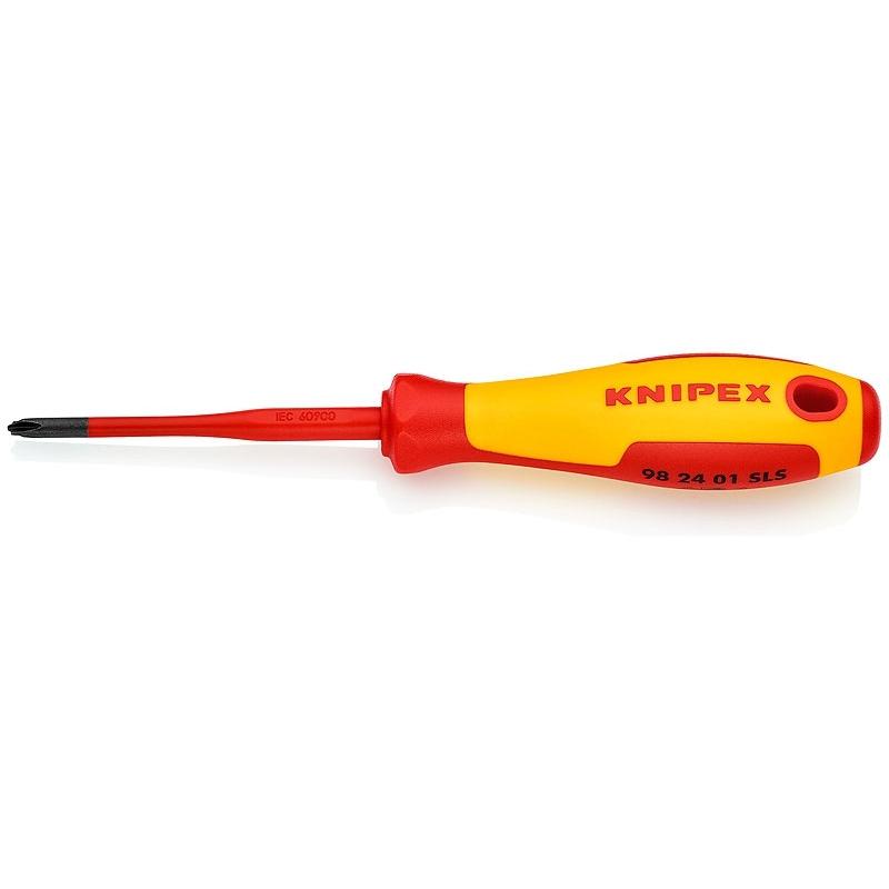 Диэлектрическая отвертка Knipex Vde Plusminus Phillips Ph s 1 X 80 мм с узкой длиной конца 187 мм
Диэлектрическая отвертка Knipex Vde Plusminus Phillips Ph s 1 X 80 мм с узкой длиной конца 187 мм