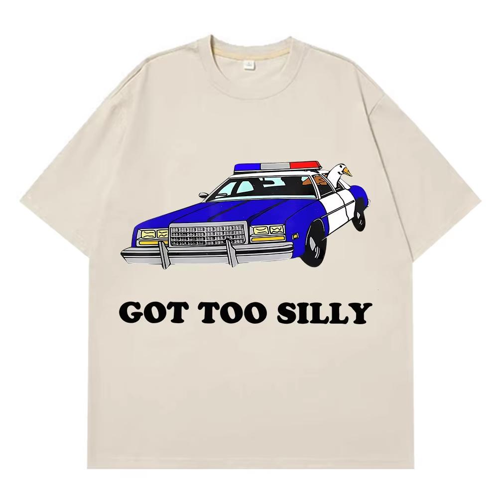 Funny Goose Got Too Silly Graphic T Shirt Unisex Women Fashion T Shirts 2026 Summer Shortsleeved Top Casual pure Cotton Tshirts S
Funny Goose Got Too Silly Graphic T Shirt Unisex Women Fashion T Shirts 2026 Summer Shortsleeved Top Casual pure Cotton Tshirts S