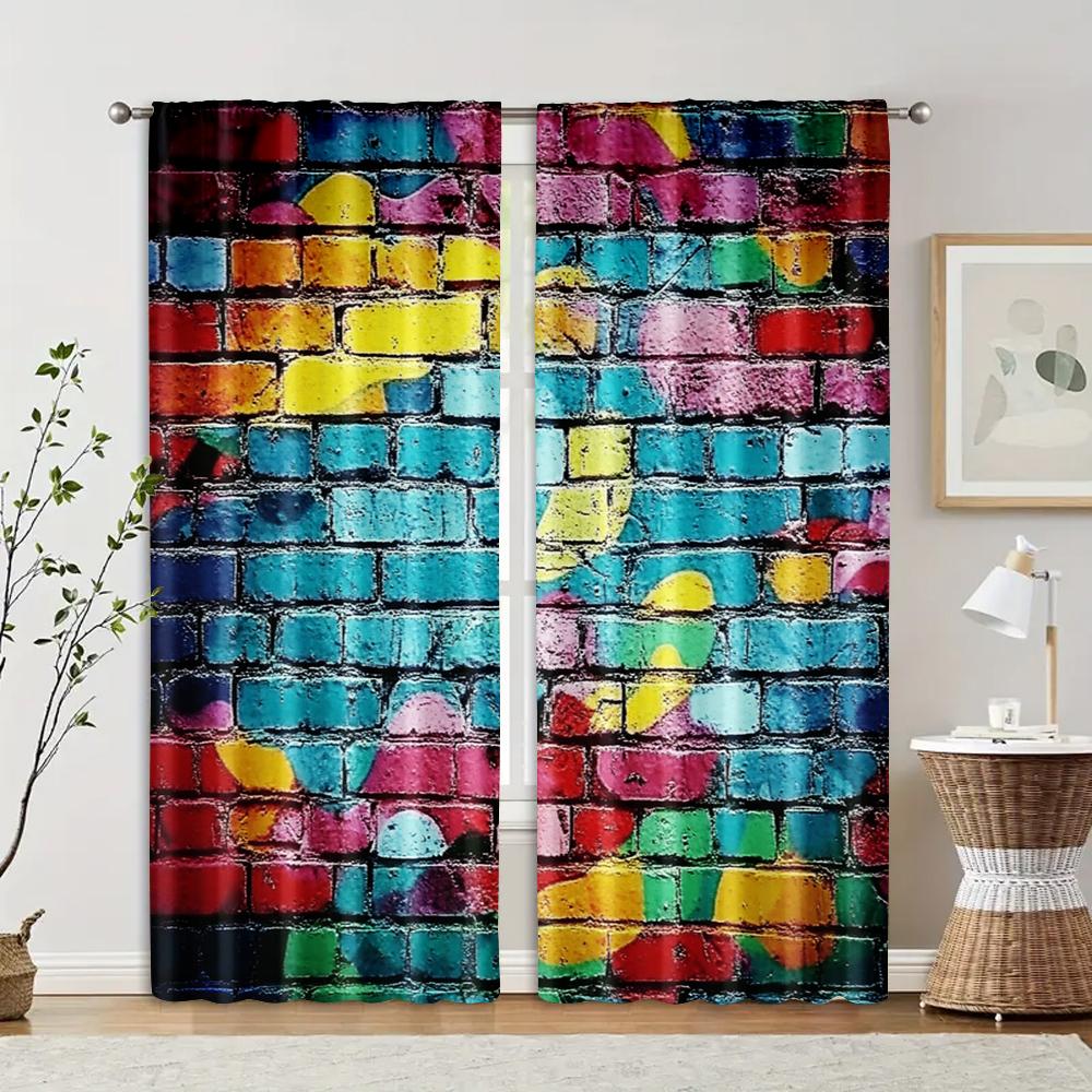 2 pcs filtering curtains (excluding rods non-movable without batteries) 80s hip-hop and disco parties for use in bedrooms and 100*130 Grommet Top 1pcs
2 pcs filtering curtains (excluding rods non-movable without batteries) 80s hip-hop and disco parties for use in bedrooms and 100*130 Grommet Top 1pcs