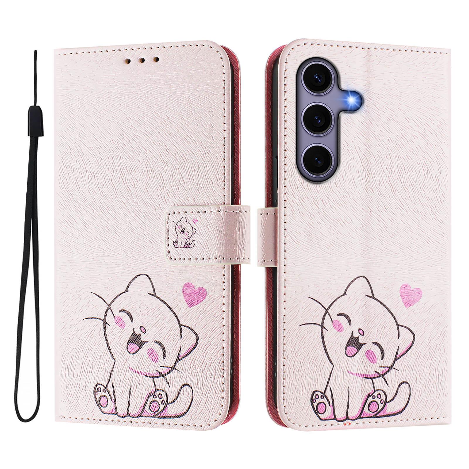 For Samsung Galaxy S24/Galaxy S25 Case Pattern Printing Wallet Phone Cover with Strap Cute Cat
For Samsung Galaxy S24/Galaxy S25 Case Pattern Printing Wallet Phone Cover with Strap Cute Cat