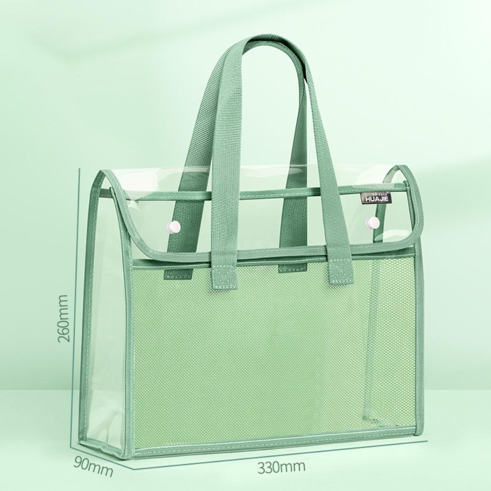 PVC Test Handbag Transparent Data Storage Bag New Transparent File Bag School Office Supplies зелёный
PVC Test Handbag Transparent Data Storage Bag New Transparent File Bag School Office Supplies зелёный