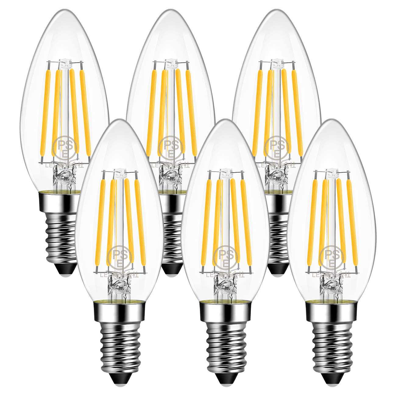 LVWIT LED Chandelier Bulbs, E12 Base, 40W Equivalent, 470LM, 12mm Base Diameter, C35 Filament Bulb, 4.5W LED, Energy-Saving, Candelabra Bulb, 2700K
LVWIT LED Chandelier Bulbs, E12 Base, 40W Equivalent, 470LM, 12mm Base Diameter, C35 Filament Bulb, 4.5W LED, Energy-Saving, Candelabra Bulb, 2700K